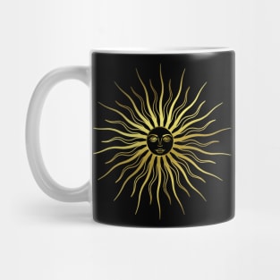 Sun - sunbeams - graphic - sun face Mug